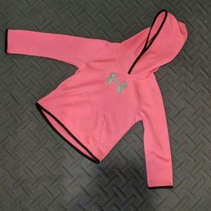 Girls 4t pink Under Armour sweatshirt glitter logo